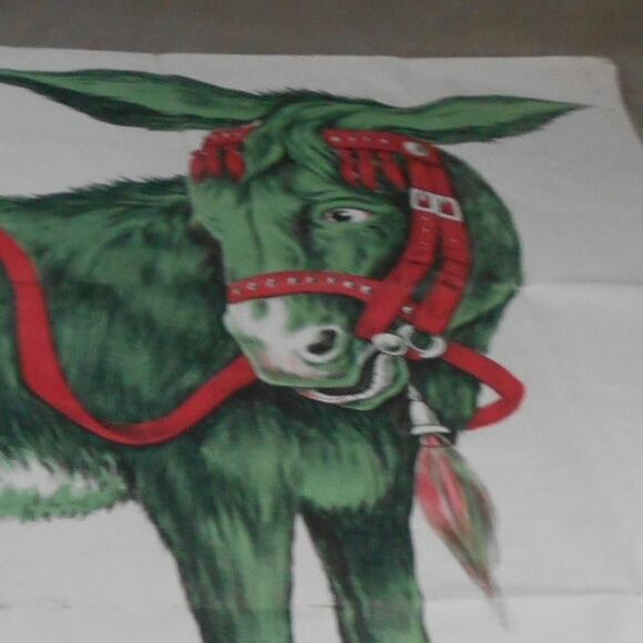Antique Ay-won (A1) Pin the Tail on the Donkey Game Color Muslin Cloth 20 Tails - Picture 4 of 8